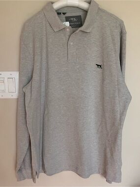 Rodd & Gunn Polo Light Gray Long-Sleeve